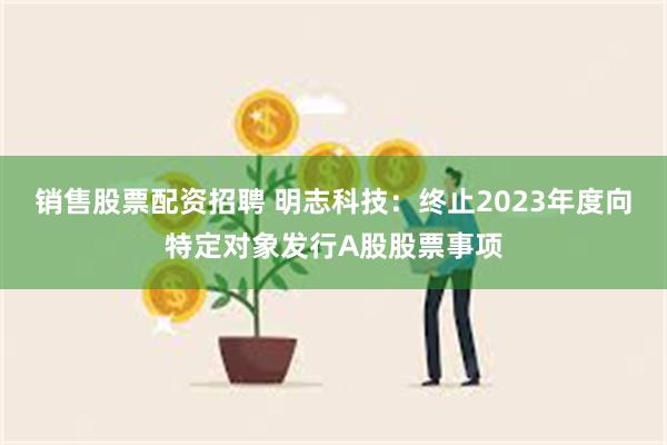 销售股票配资招聘 明志科技：终止2023年度向特定对象发行A股股票事项